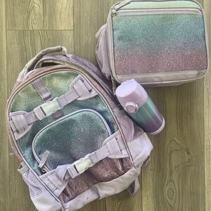 Pottery Barn Kids backpack, lunch bag, water bottle